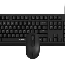 Rapoo NX1500 Pack Teclado + Raton USB - Raton 1000 DPI - Plug & Play - Color Negro