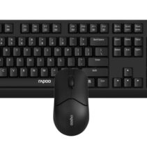 Rapoo X1500 Pack Teclado + Raton Inalambricos - 2.4GHz -  Raton 1200 DPI - Autonomia hasta 12 Meses - Color Negro