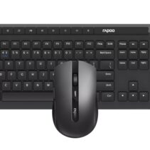 Rapoo 8210M Pack Teclado + Raton Inalambricos - Bluetooth y 2.4GHz -  Raton 1600 DPI - Autonomia hasta 12 Meses - Color Negro
