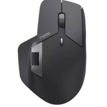 Rapoo MT760LW Raton Inalambrico - Tamaño Compacto - Bluetooh y 2.4GHz - 4000 DPI - Bateria Recargable Ecologica - Color Negro
