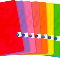 Oxford Libreta Grapada A5+ Cuadricula Seyes - 48 Hojas con Margen - Tapa Blanda - Ideal para Tomar Apuntes - Colores Surtidos
