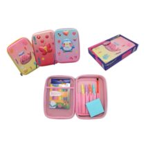 Bismark Animals Plumier 3D Goma Eva de 1 Compartimento - Incluye 12 Ceras de Colores Pastel