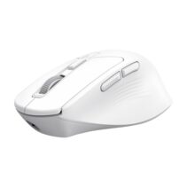 Trust Niven Raton Inalambrico de 7 Botones - Ajustable hasta 3200dpi - Bluetooth - Recargable - Indicadores LED - Clic Silencioso - Receptor USB-C - Multidispositivo - 44x73x110mm - Color Blanco