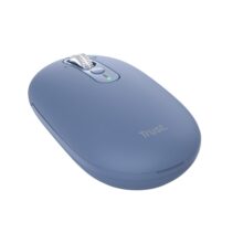 Trust Seron Raton Inalambrico - Ajustable hasta 3200dpi - Bluetooth - Recargable - Clic Silencioso - Receptor USB-C - Multiplataforma - 31x62x111mm - Color Azul