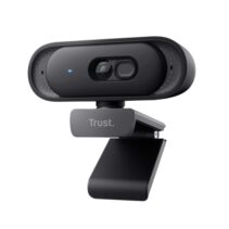 Trust Tomar Webcam QHD 2K - Cable 2m - Microfono Incorporado - Balance de Blancos Automatico - Modo de Privacidad - Rosca 1/4" - Campo de Vision de 76 Grados - 53x55x93mm - Color Negro
