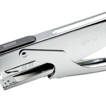 Novus B 38 Grapadora de Tenaza - Hasta 40 Hojas - Para Grapas 24/6-24/8 y 26/6-26/8 - Grapado Temporal y Permanente - Color Cromado