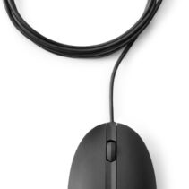 HP 320M Raton Laser USB - Sensor 1200 DPI Ajustable - Diseño Ambidiestro Ergonomico - 3 Botones con Rueda de Desplazamiento - Plug & Play - Color Negro