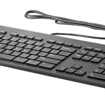 HP Business Slim Smartcard Teclado USB - Lector de Tarjetas Inteligentes Intergado - Inclinacion Ajustable - Resistente a Derrames - Color Negro