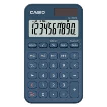 Casio SL-310YC Calculadora de Bolsillo con Pantalla LCD de 10 Digitos - Calculo de Impuestos - Alimentacion Solar y Pilas - Compacta y Ligera - Color Azul Navy