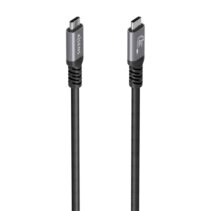 Aisens Cable USB-C Macho - Soporta hasta 60W - Longitud 10m - Velocidad de Transferencia hasta 5Gbps - Resolucion 4K - Aluminio - Color Negro