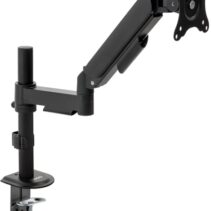 Tooq Soporte de Mesa con Brazo Articulado para Monitor de 17"-32" - Soporta hasta 9kg - Gestion de Cables - VESA 100x100mm - Giratorio e Inclinable - Color Negro