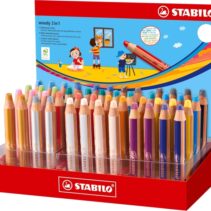 Stabilo Woody 3 en 1 Expositor con 48 Lapices de Colores - Lapiz de Color