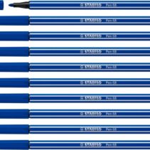 Stabilo Pen 68 Rotulador de Punta de Fibra - Trazo de 1mm aprox. - Tinta con Base de Agua - Color Azul Marino