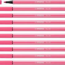 Stabilo Pen 68 Rotulador de Punta de Fibra - Trazo de 1mm aprox. - Tinta con Base de Agua - Color Rosa