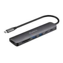 Ewent USB-C Dock 7 en 1 - 1x USB-C