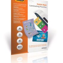Fellowes Admire Pack de 25 Fundas para Plastificar - Formato A4 - Efecto Mate Antirreflejos - 80 micras - Transparente