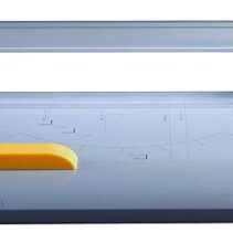 Fellowes Atom Cizalla de Papel - Formato A3 - Pinza - Antideslizante - Guias de Corte - Cuchilla Autoafilable - Capacidad de Corte hasta 30 Hojas - 15x41.5x79cm - Color Plateado y Negro
