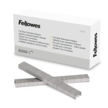 Fellowes Caja de 5000 Grapas - Formato 24/8 - 156 Grapas por Tira - Punta de Cincel - Color Plateado