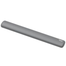 Fellowes Breyta Reposamuñecas para Teclado - Proteccion Antibacteriana Microban - Revestimiento Antipolvo - Tacto Suave - Soporte Ergonomico - Alivio del Dolor - 47x6x1.75cm - Color Gris