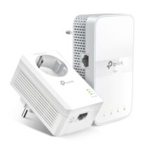 TP-Link TL-WPA7617 Pack de 2 Adaptadores Powerline - Velocidad hasta 1Gbps - Cobertura hasta 300m - Toma de Corriente Integrada - WiFi de Doble Banda - Ethernet - Color Blanco