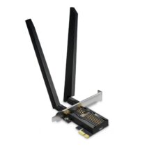 TP-Link Archer TBE552E Adaptador de Red PCI - Indicador LED - Bluetooth - Velocidad 9.3Gbps - WiFi 7 Tribanda - 2 Antenas Multidireccionales - Seguridad Avanzada - Color Negro