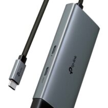 TP-Link UH5020C Hub 5 en 1 - HDMI 4K - 2xUSB-C - 2xUSB-A - Cable USB-C de 18cm - Plug and Play - Aluminio - Color Negro y Gris