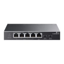 TP-Link TL-SG1005P-PD Switch 5 Puertos RJ45 1Gbps - Alcance hasta 250m con Cable - Conmutacion hasta 10Gbps - Recuperacion Automatica - Plug and Play - Carcasa Metalica - Color Negro