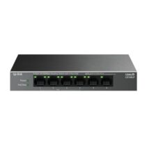 TP-Link LS106LP LiteWave Switch 6 Puertos RJ45 100Mbps - No Administrado - 4x PoE - Recuperacion Automatica - Carcasa Metalica - Color Negro