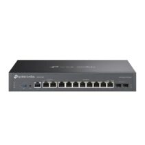 TP-Link Omada ER7412-M2 Router - VPN - 8xRJ45 1Gbps - 2xRJ45 2.5Gbps - 2x1Gbps SFP - USB 3.0 - Carcasa de Acero - Balanceo de Carga - Gestion Centralizada en Nube - Color Negro