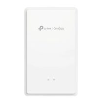 TP-Link Omada EAP615GP-Wall Punto de Acceso de Doble Banda - Velocidad 1.8Gbps - Cobertura hasta 50m2 - WiFi 6 Mesh - Ethernet - 120 Clientes - Incluye Kit de Montaje - Color Blanco