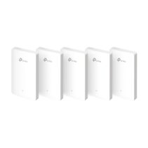 TP-Link Omada EAP615-Wall Punto de Acceso de Doble Banda - PoE - Velocidad hasta 1.8Gbps - Cobertura hasta 50m2 - Soporta hasta 120 Clientes - WiFi 6 AX1800 - Ethernet - Color Blanco