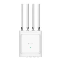 TP-Link Omada EAP668-Outdoor HD Punto de Acceso - Doble Banda - PoE+ - Bluetooth - Antenas Desmontables - Velocidad 3.6Gbps - 1024 Clientes Simultaneos - WiFi 6 Mesh - RJ45 - Color Blanco