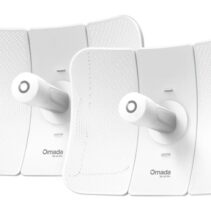 TP-Link Omada Beam Bridge 5 UR KIT Pack de 2 Antenas Direccionales - Velocidad hasta 1Gbps - Puente Inalambrico hasta 15km - IP65 - WiFi - Ethernet - Color Blanco