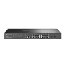 TP-Link Omada SG3218XP-M2 Switch 18 Puertos - Gestionado - 16xRJ45 2.5Gbps - 2xSFP+ 10Gbps - Soporta QOS - Conmutacion hasta 120Gbps - Color Negro