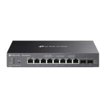 TP-Link Omada SG2210XMP-M2 Switch 10 Puertos - Gestionado - 8xRJ45 PoE+ 2.5Gbps - 2xSFP 10Gbps - Soporta QOS - Conmutacion hasta 80Gbps - Color Negro