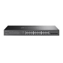 TP-Link Omada SG2428LP Switch 28 Puertos - Gestionado - 8xRJ45 1Gbps - 16xRJ45 PoE+ 1Gbps - 4xSFP - Soporta QOS - Conmutacion hasta 56Gbps - Carcasa Metalica - Color Negro