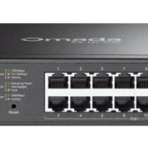 TP-Link Omada ES220GP Switch 20 Puertos - Gestionado - 18xRJ45 PoE+ 1Gbps - 2xSFP 1Gbps - Soporta QOS - Conmutacion hasta 40Gbps - Carcasa Metalica - Color Negro