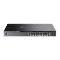 TP-Link Omada SG6428X Switch 28 Puertos - Gestionado - 24xRJ45 1Gbps - 4xSFP 10Gbps - Soporta QOS - Doble Fuente de Alimentacion - Conmutacion hasta 128Gbps - Color Negro