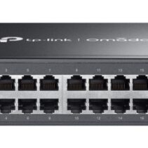 TP-Link Omada ES224G Switch 24 Puertos RJ45 1Gbps - Negociacion Automatica - Plug and Play - Soporta QOS - Conmutacion hasta 48Gbps - Color Negro