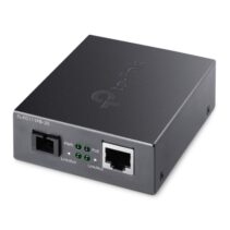TP-Link Omada FC111PB-20 Convertidor de Fibra a RJ45 - Fibra hasta 20km - Velocidad hasta 100Mbps - Ethernet - Tecnologia WDM - Color Gris Oscuro
