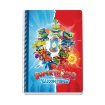 Dohe Superthings Cuaderno de Espiral Metalica - Formato A4 - 100 Hojas Offset de 90g - 5x5mm - Microperforadas - Banda de Color - Tapa Dura Plastificada - 21x31x2cm - Multicolor