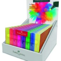 Faber-Castell Textliner 46 Superfluorescente Expositor con 11 Packs de 8 Marcadores Fluorescentes - Punta Biselada - Trazo entre 1mm y 5mm - Tinta con Base de Agua - Colores Surtidos