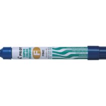 Pilot Super Color Rotulador Permanente Multisuperficie - Punta Fina de Fibra Conica - Tinta Base Alcohol Libre de Xileno - Cuerpo Metalico - Color Azul