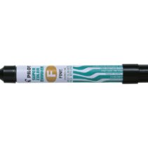 Pilot Super Color Rotulador Permanente Multisuperficie - Punta Fina de Fibra Conica - Tinta Base Alcohol Libre de Xileno - Cuerpo Metalico - Color Negro