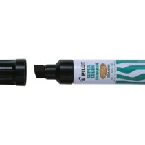 Pilot Super Color 6600 Rotulador Permanente Multisuperficie Extragrueso - Punta Biselada Extragruesa de Fibra - Tinta Base Alcohol Libre de Xileno - Cuerpo Metalico - Color Negro