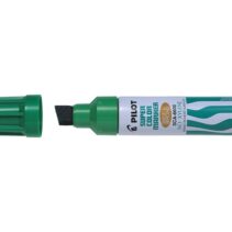 Pilot Super Color 6600 Rotulador Permanente Multisuperficie Extragrueso - Punta Biselada Extragruesa de Fibra - Tinta Base Alcohol Libre de Xileno - Cuerpo Metalico - Color Verde