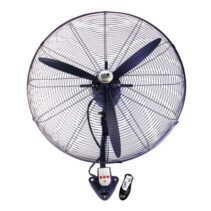Muvip Ventilador Industrial de Pared - 230W - 3 Velocidades - Oscilante - Mando a Distancia - Color Negro