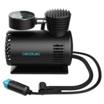 Cecotec CecoRaptor Perfect Pump Compresor de Aire Portatil - 250psi - Cable 2.8m - Enchufe 12V - 3 Adaptadores - Manguera 0.5m - Color Negro