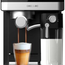 Cecotec Power Espresso 20 Touch & Cream Cafetera Espresso - Capacidad 1.8L - Presion 20bar - Deposito de Leche 500ml - Pantalla Tactil con Recetario - Color Negro