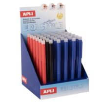 Apli Erasable Gel Expositor con 36 Boligrafos de Tinta Gel Borrables - Punta de 0